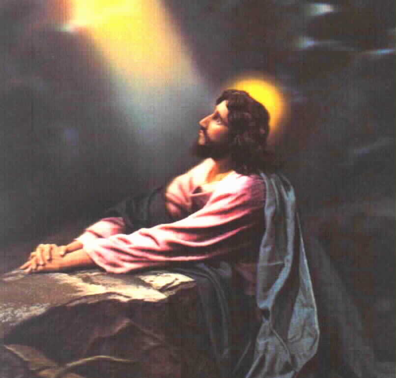 Bøn, Jesus i Getzémane Have